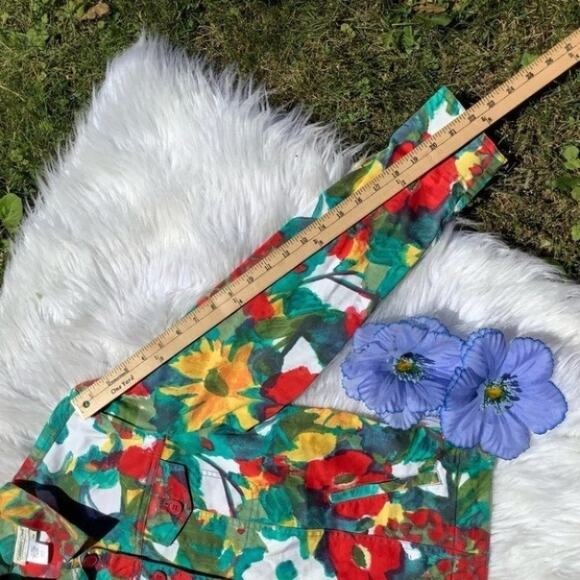 Coldwater Creek Size PM Floral Jacket Spring Cute - Picture 5 of 9